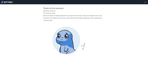 Thanks from Bittrex.